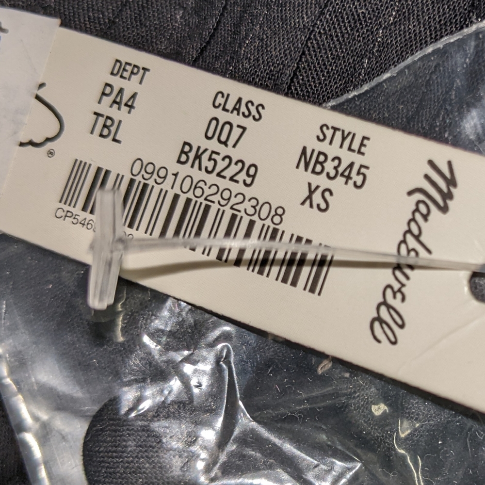 MADEWELL BLACK LONG MAXI DRESS W MID CAP SLEEVE SQUARE NECK LINE SILKY MATERIAL